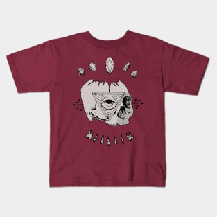 Illuminati indie skull Kids T-Shirt